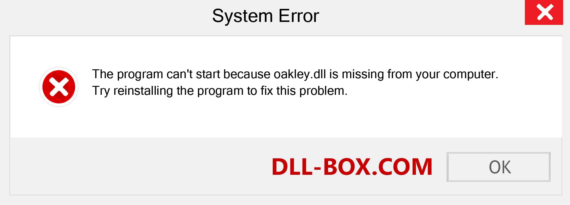  oakley.dll file is missing?. Download for Windows 7, 8, 10 - Fix  oakley dll Missing Error on Windows, photos, images